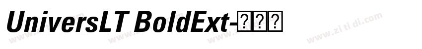 UniversLT BoldExt字体转换